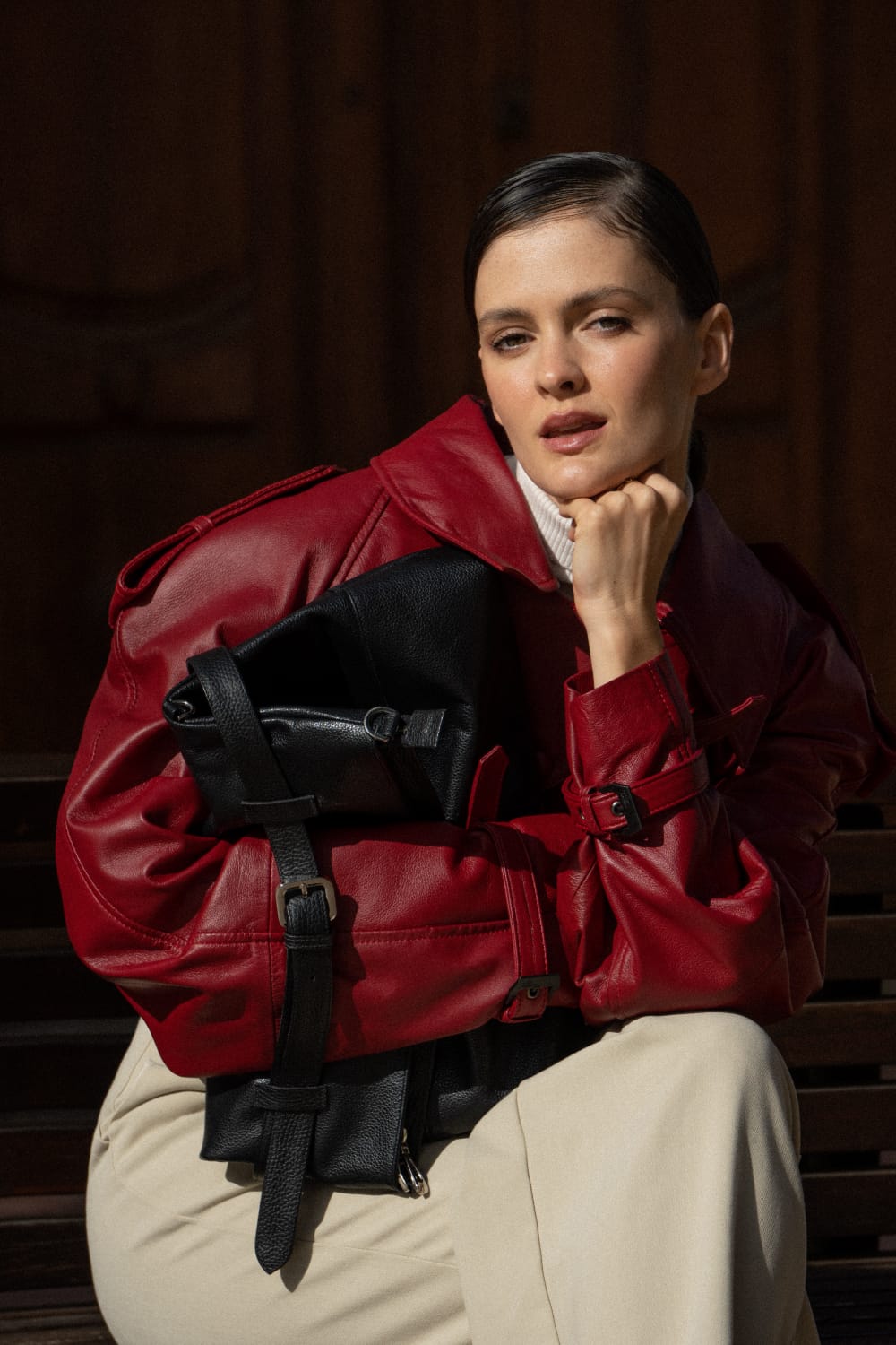 Chaqueta de Cuero Mila