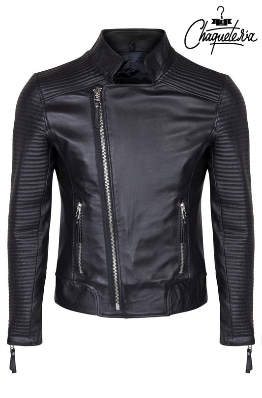 Chaqueta de Cuero Negro Argon La Chaqueteria