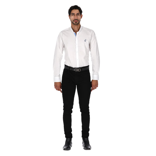 Camisa en Algodón 100% LCC2303 Blanco Marca La Chaqueteria