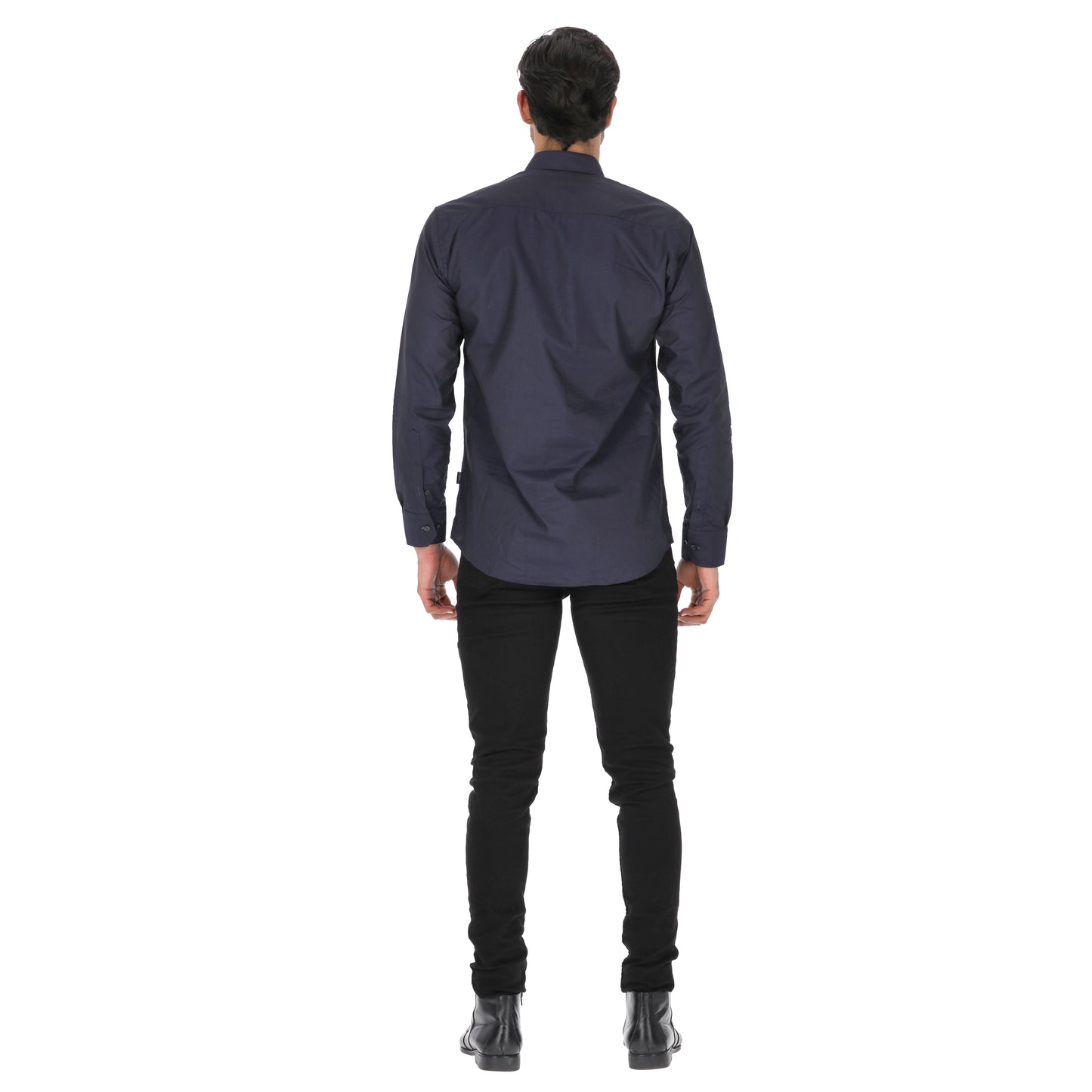 Camisa en Algodón 100% LCC2302 Navy Marca La Chaqueteria