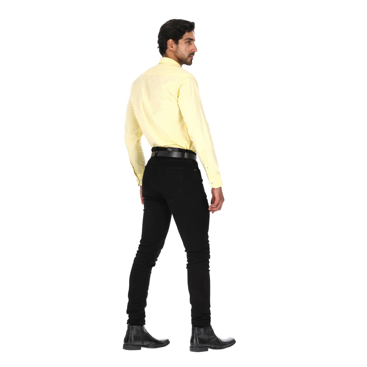 Camisa en Algodón 100% LCC2301 Amarillo Marca la Chaqueteria
