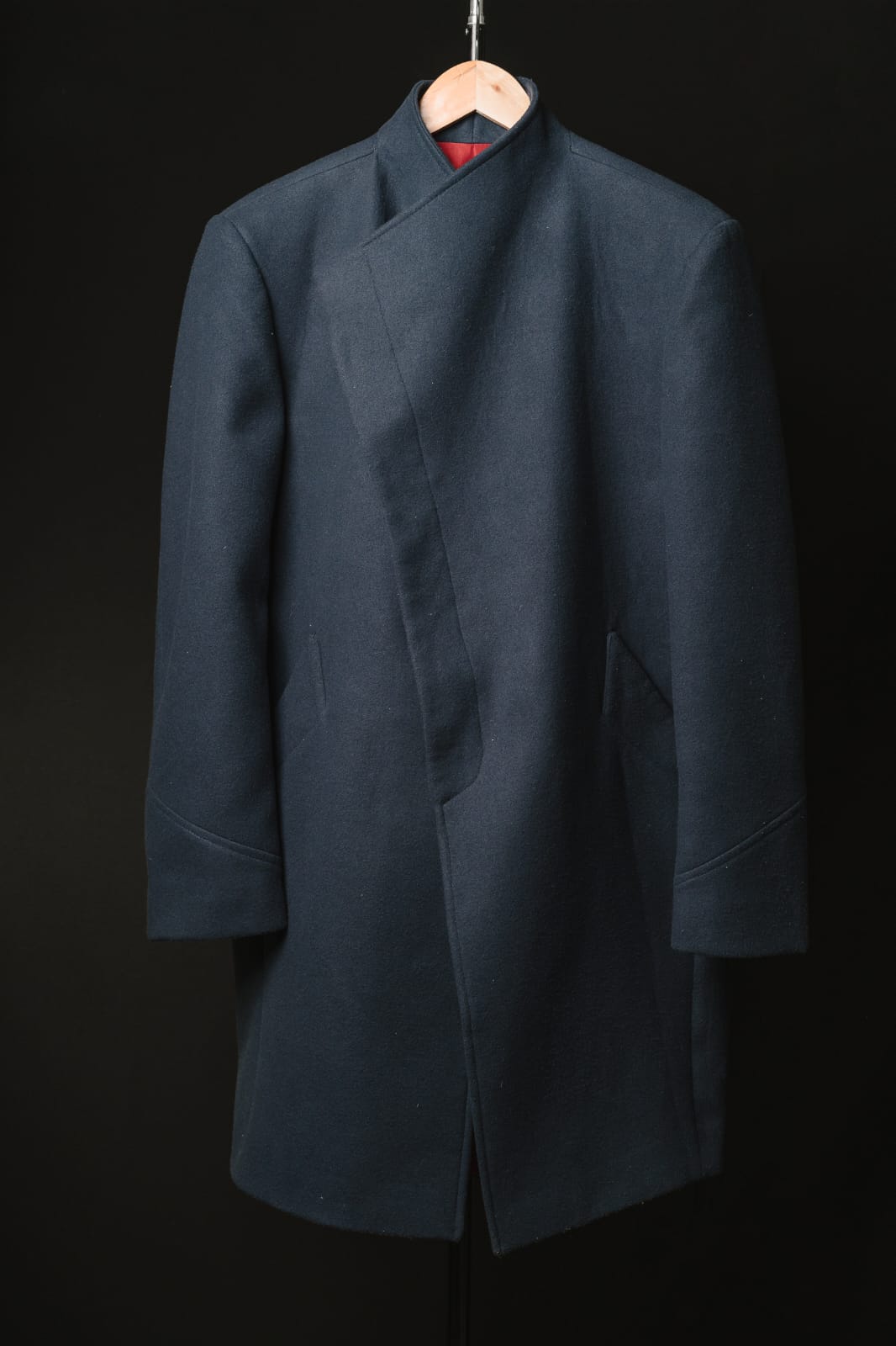 Abrigo en Paño Cashmere Azul