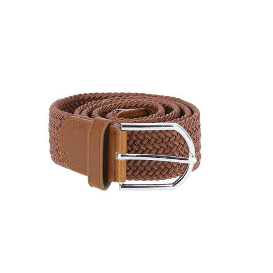 Cinturón Trenzado Cafe Claro Ref 05 Marca La Chaqueteria