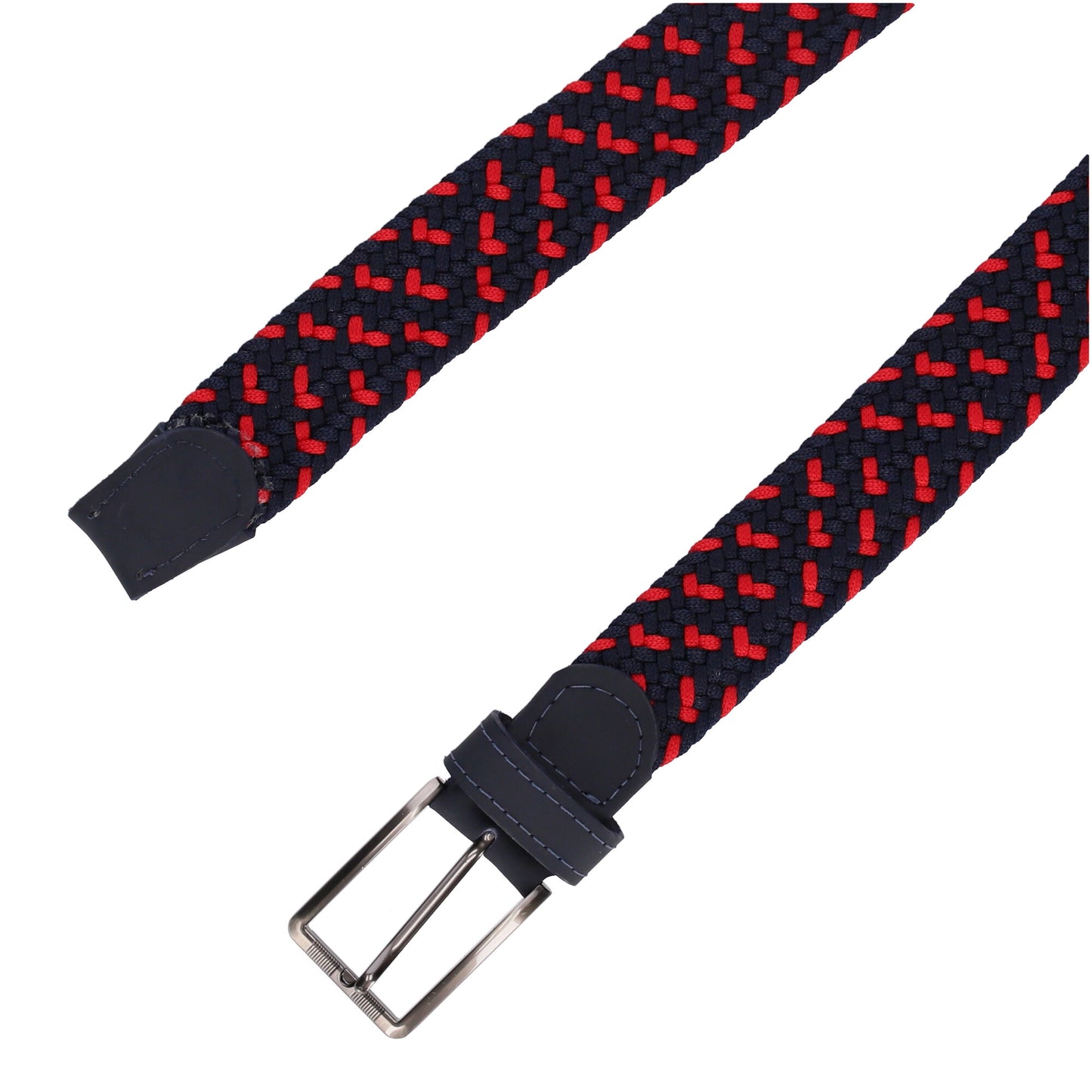 Cinturón Trenzado Rojo y Azul Ref 08 Marca La Chaqueteria