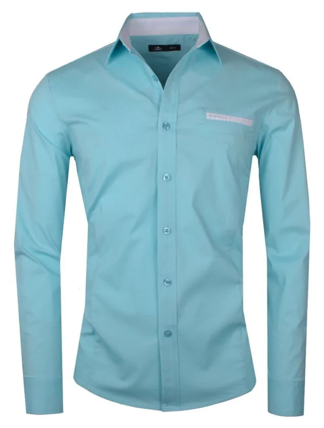 CAMISA ALGODON SLIM FIT LCC103 MENTA