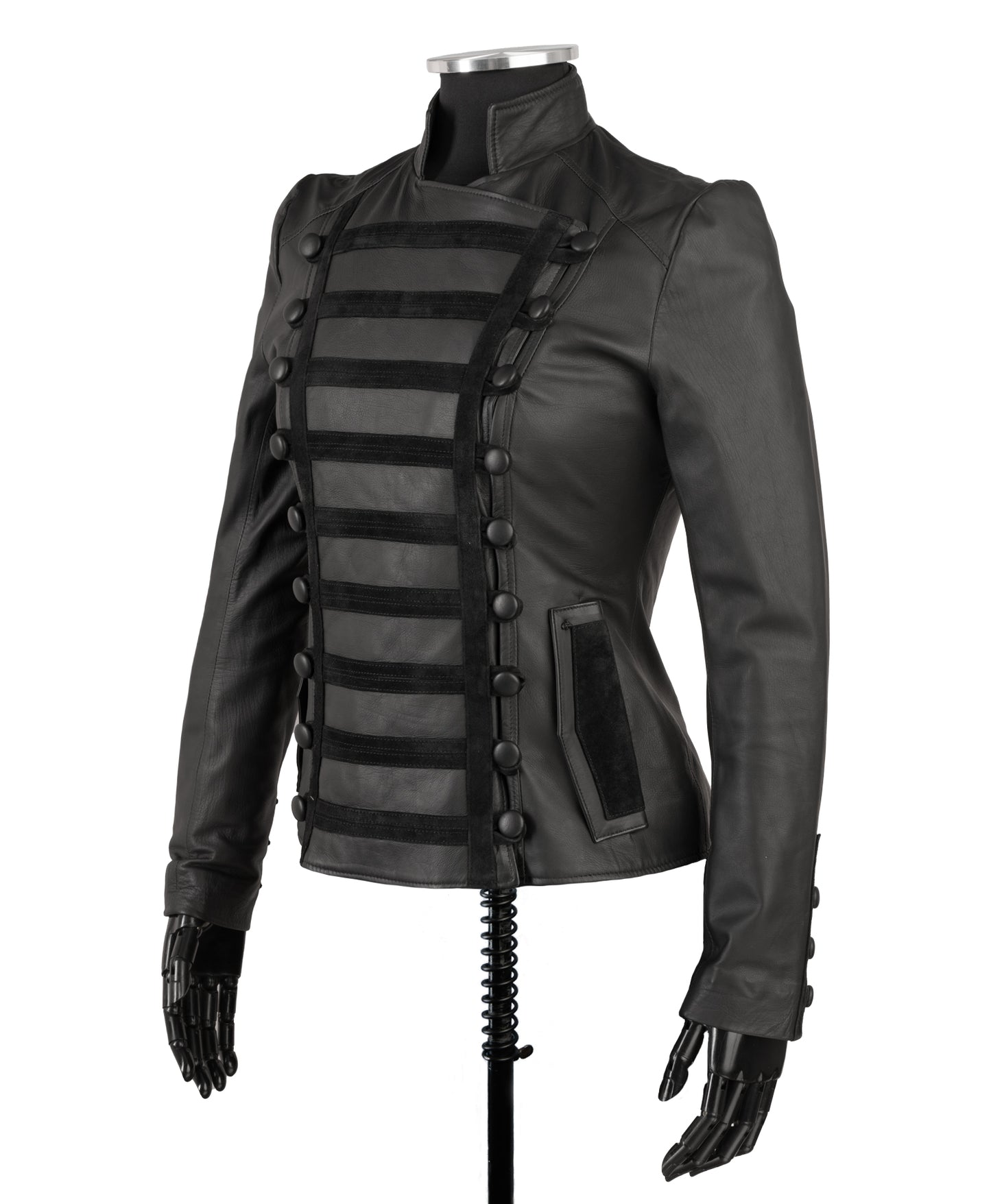 Chaqueta de Cuero Becerro Napoleón W11 Marca La Chaqueteria