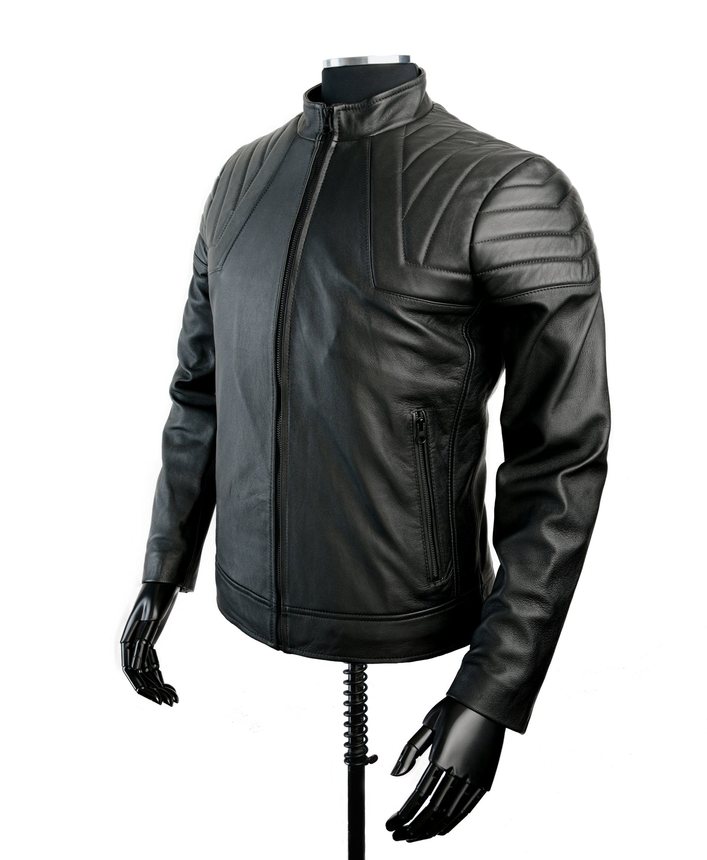 Chaqueta en Cuero Negro LCHL164 Marca La Chaqueteria