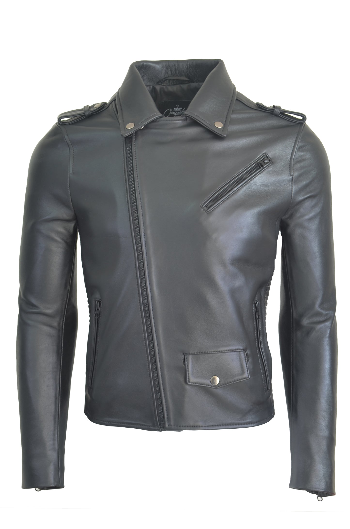 Chaqueta en Cuero Negro LCHL21