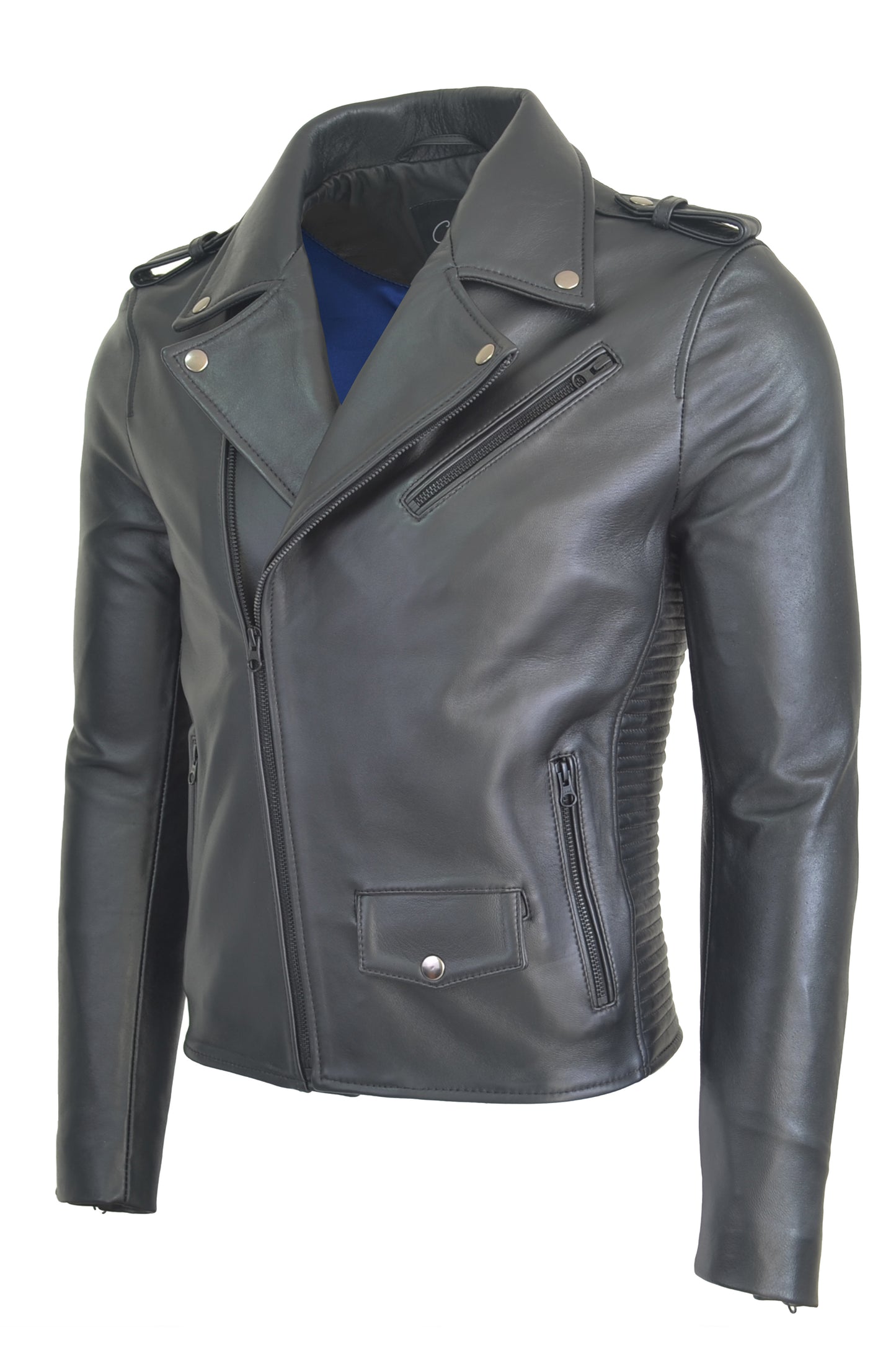 Chaqueta en Cuero Negro LCHL21