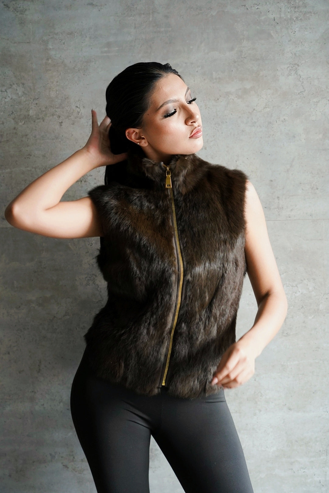 Chaleco de  Piel de Conejo