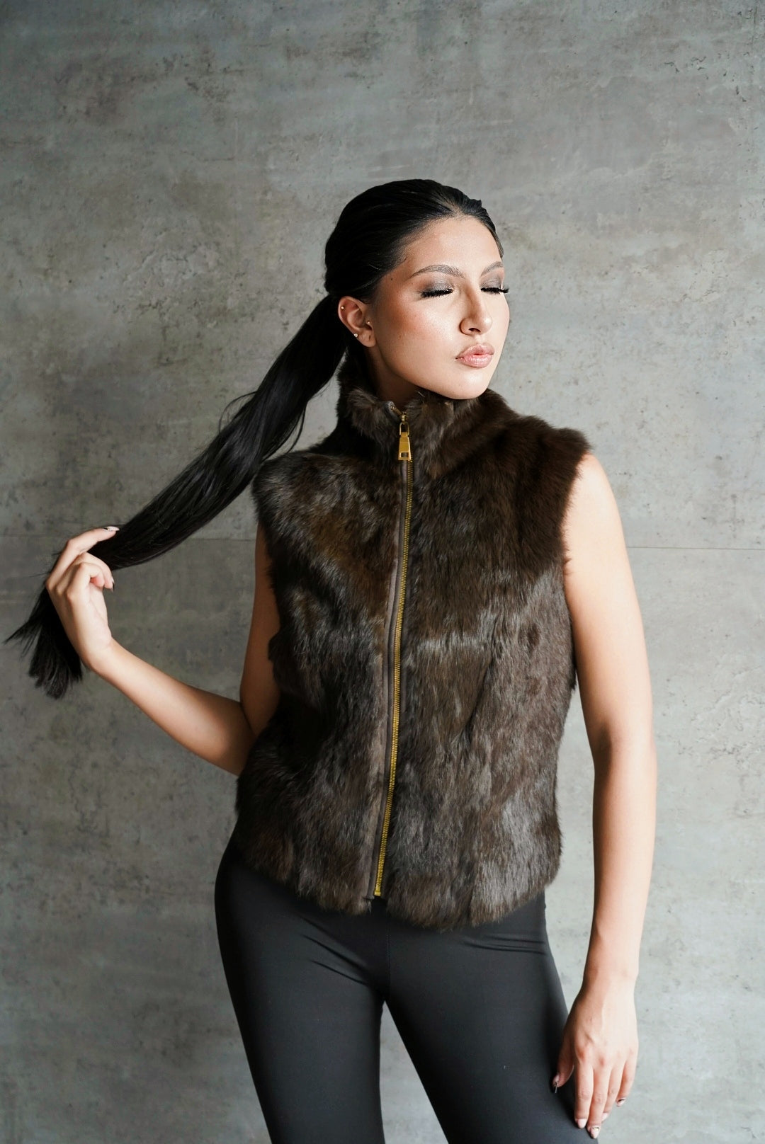 Chaleco de  Piel de Conejo