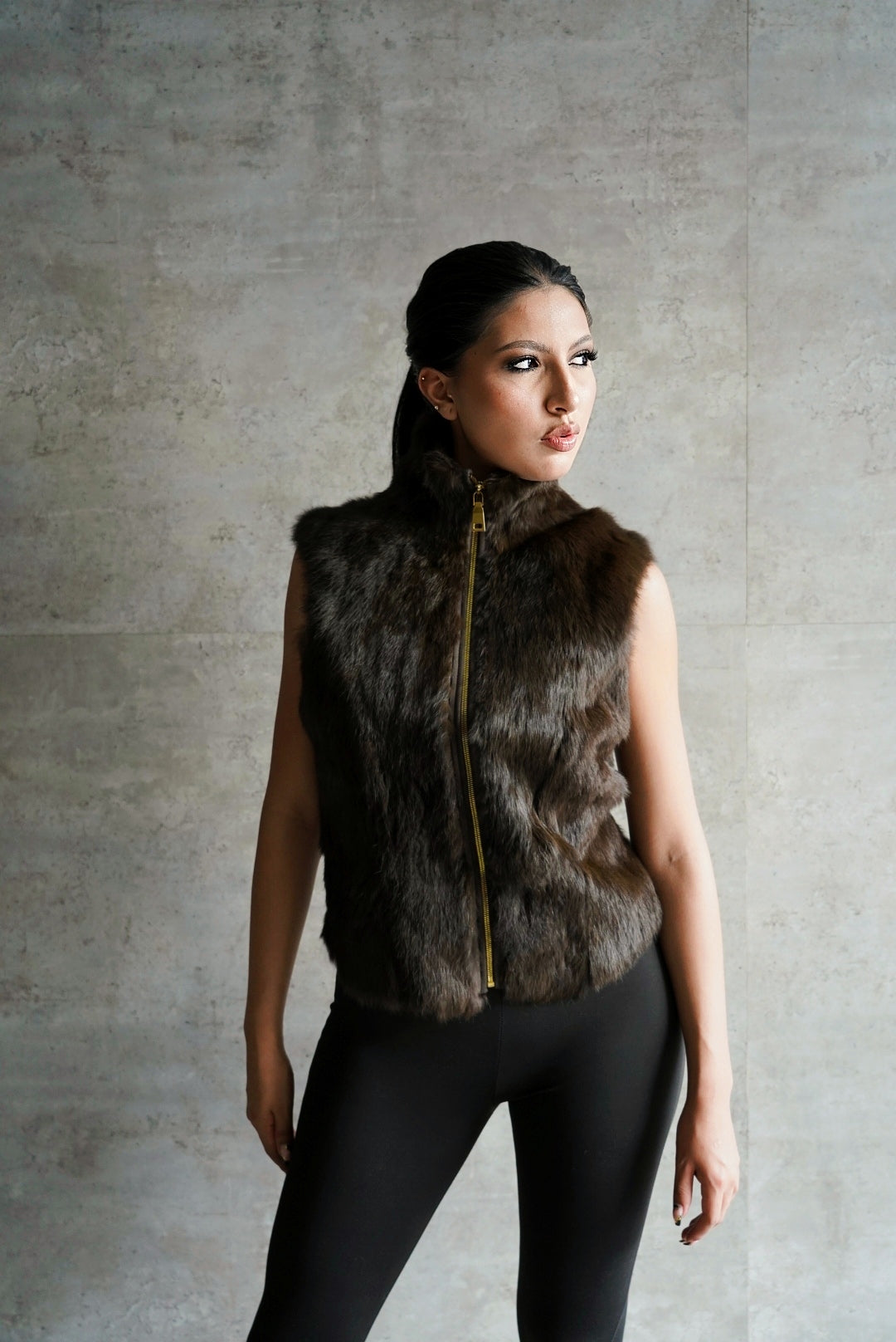 Chaleco de  Piel de Conejo