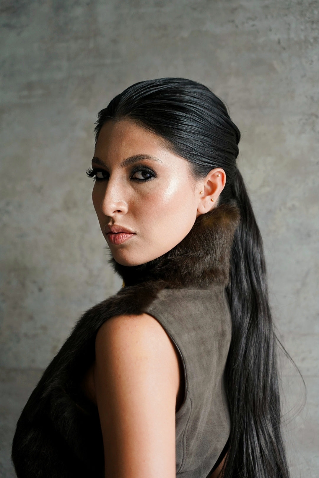 Chaleco de  Piel de Conejo