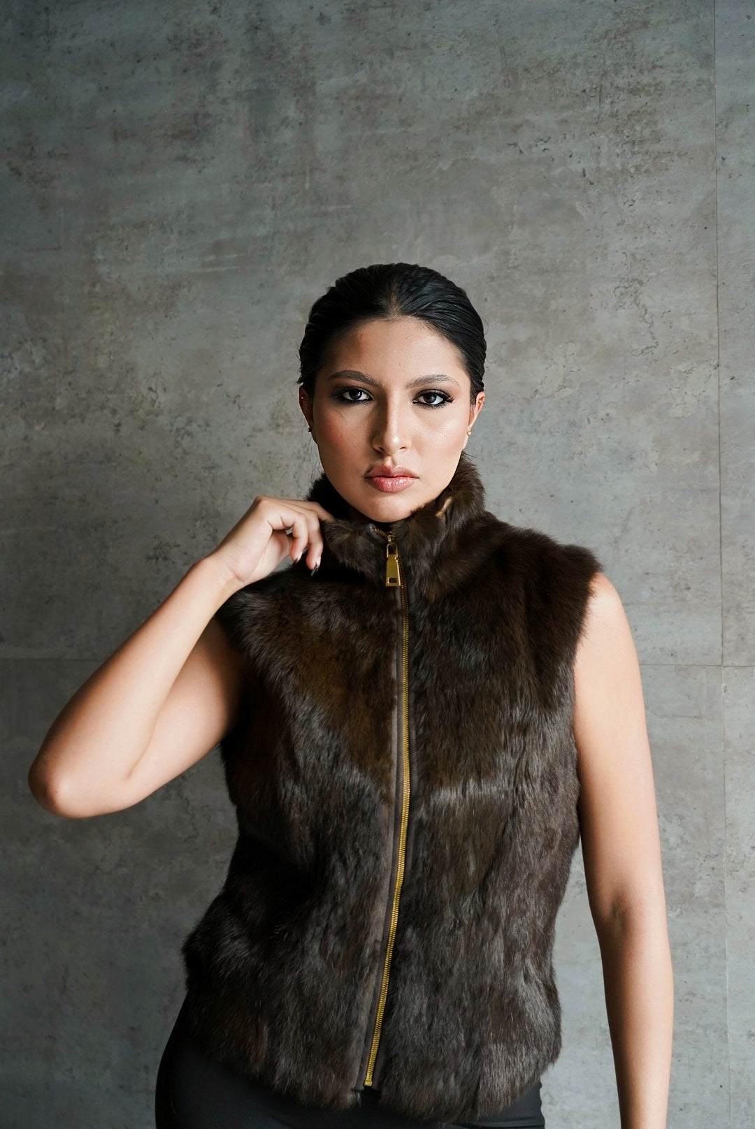 Chaleco de  Piel de Conejo