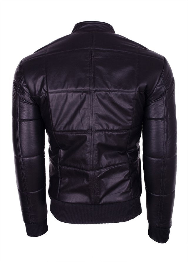 Chaqueta de Cuero Napa Negro LCHL15