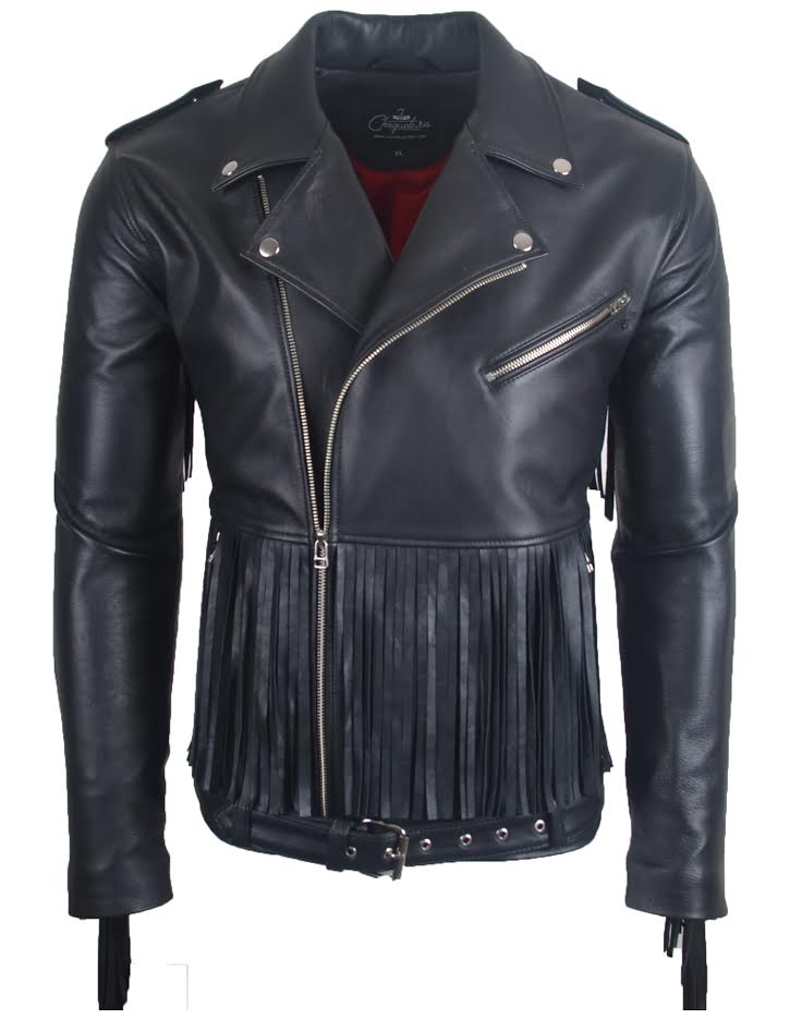 Chaqueta en Cuero Negro LCHL29