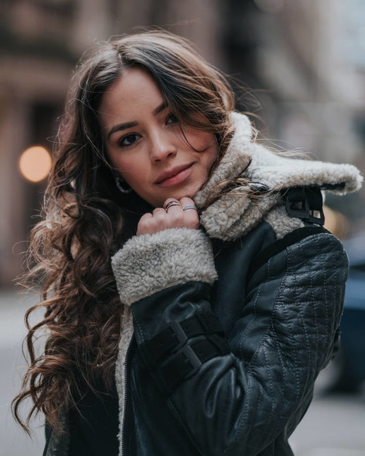 Chaqueta en Cuero Envejecido Nueva York W57