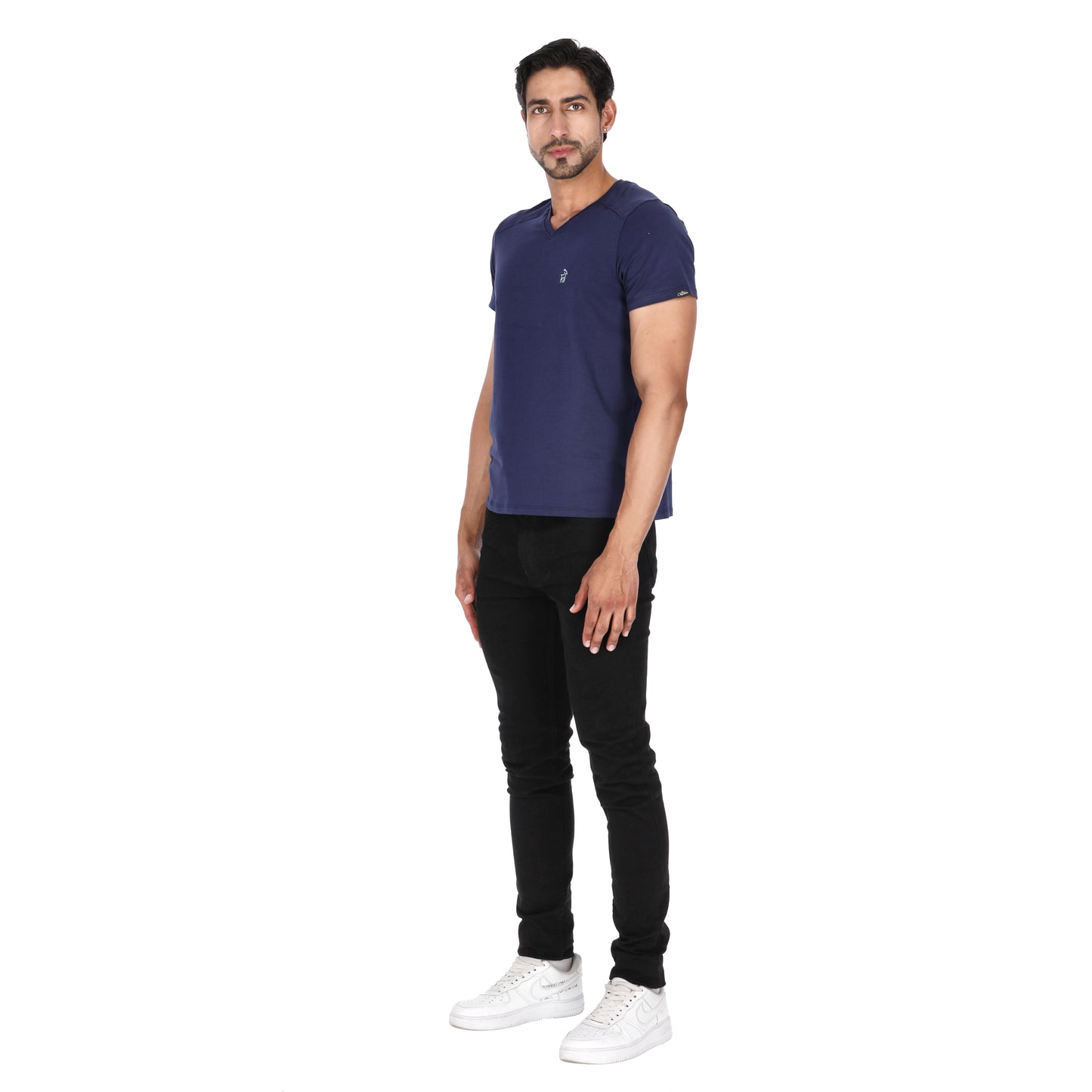 Camiseta Paralela Slimfit Azul Oscuro Marca La Chaqueteria