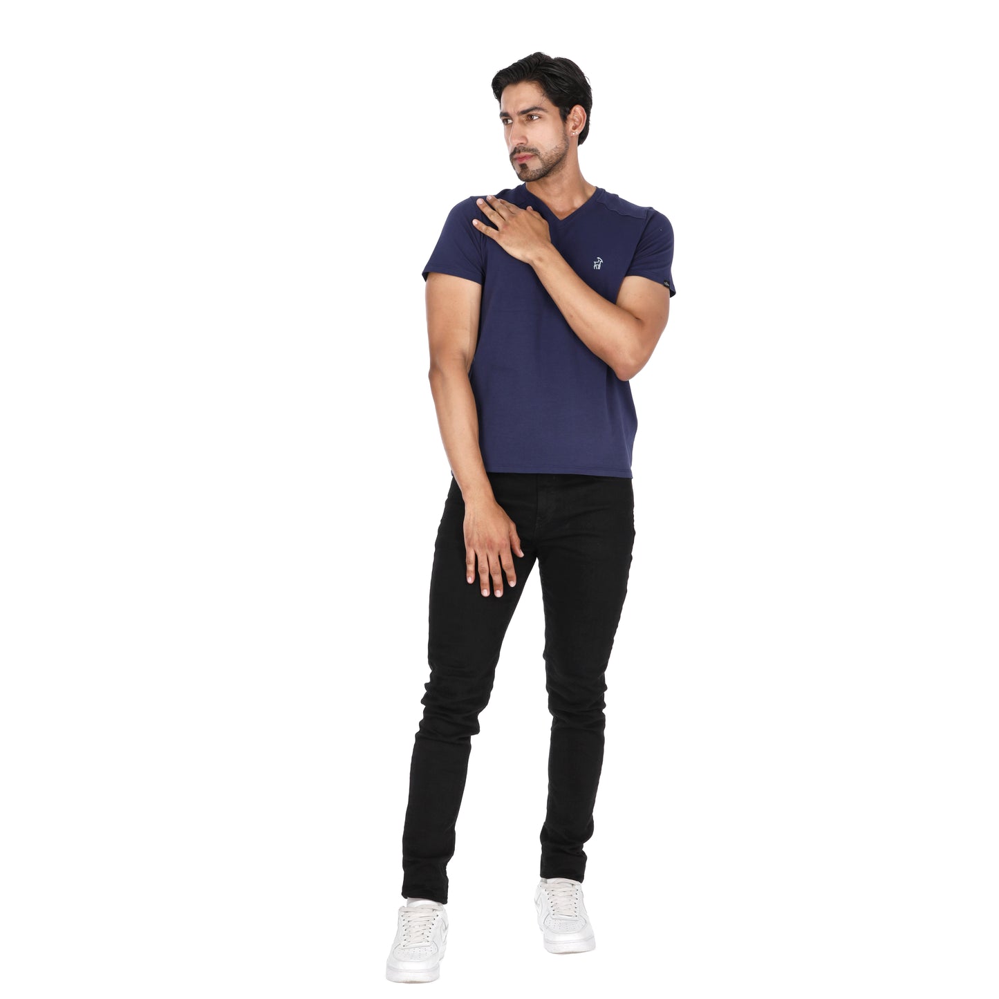 Camiseta Paralela Slimfit Azul Oscuro Marca La Chaqueteria