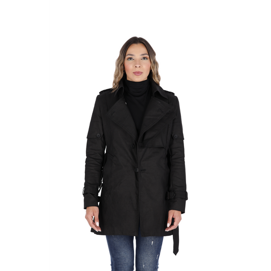 Abrigo en Paño Negro Dakota