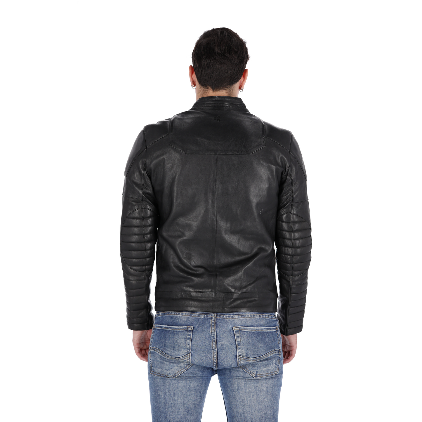 Chaqueta en Cuero Negro LCHL64