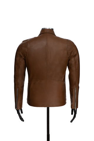 Chaqueta de Cuero Napa Miel Bison