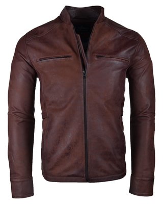 Chaqueta de Cuero Coñac LCHL33