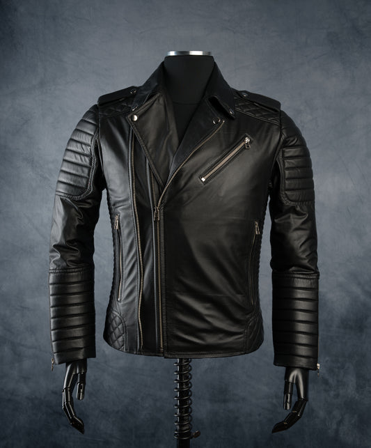 Chaqueta de Cuero Negro Blug 2.0