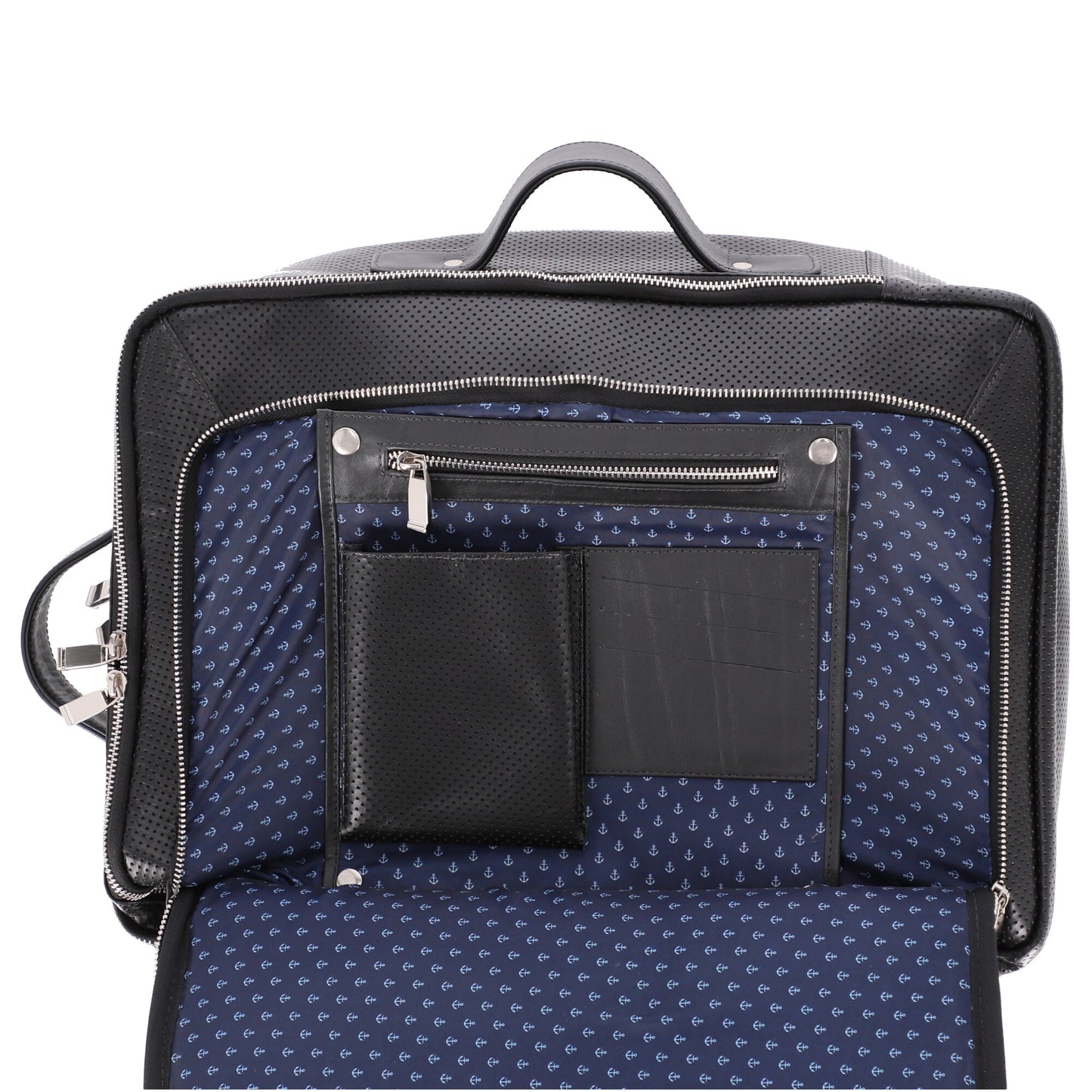 Morral Viajero en Cuero Negro