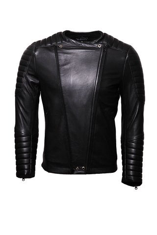 Chaqueta de Cuero Negro Ragnar