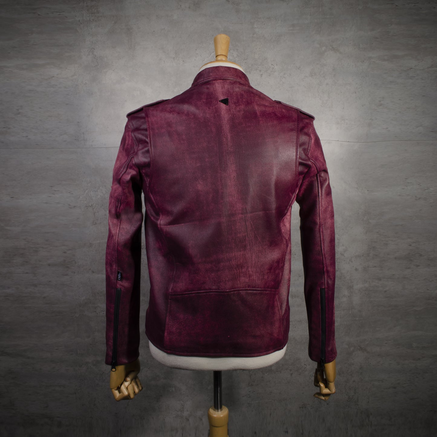 Espalda - Biker hombre Bison vino tinto