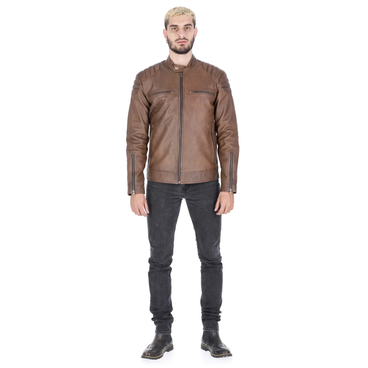 Chaqueta de cuero genuino para hombre en Bogotá - La Chaqueteria
