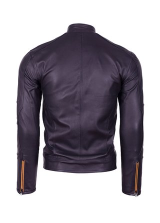 Chaqueta de Cuero Negro Abiman