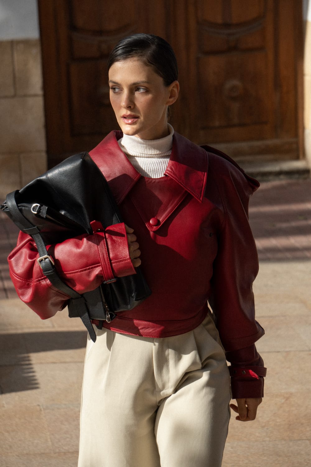 Chaqueta de Cuero Mila