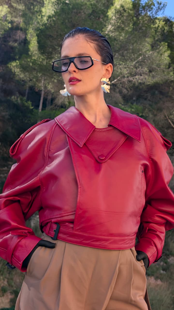 Chaqueta de Cuero Mila