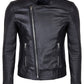 Chaqueta en Cuero Negro Argon