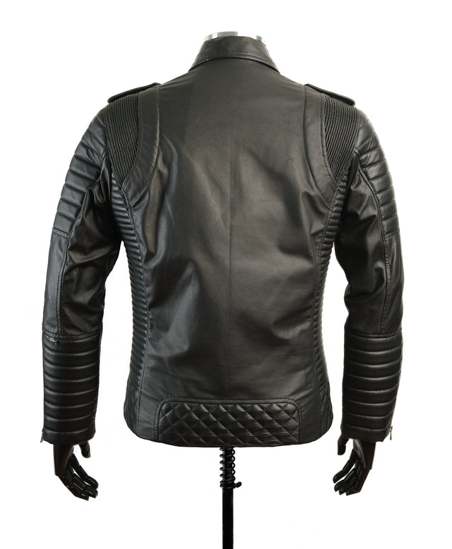 Chaqueta en Cuero Negro Blug 2.0