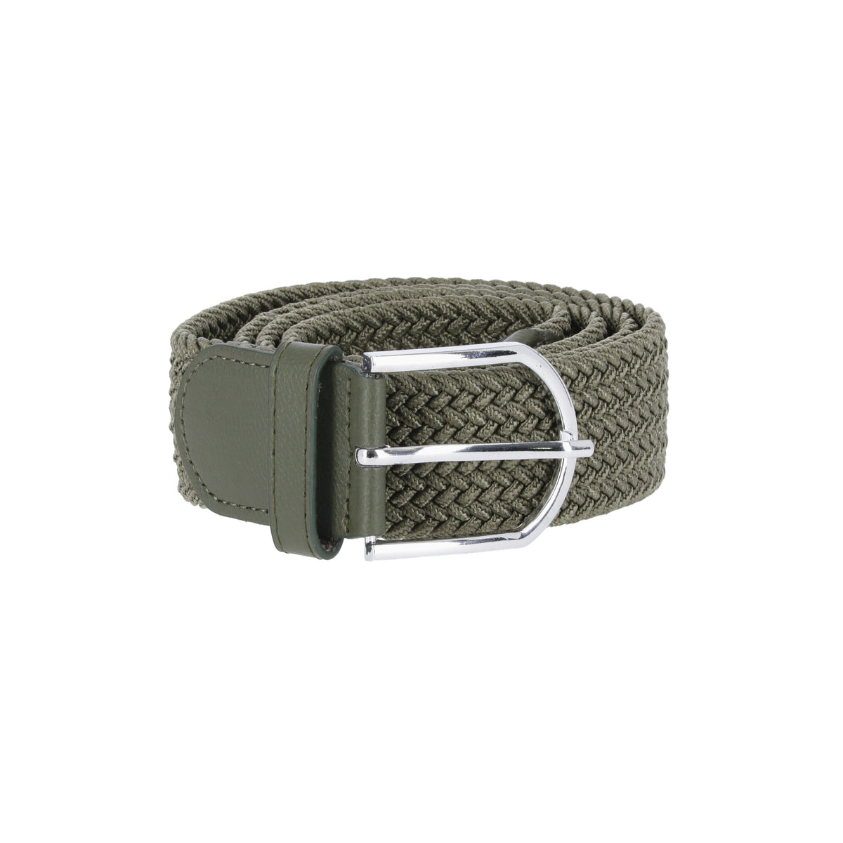 Cinturón Trenzado Verde Oliva Ref 06 Marca La Chaqueteria