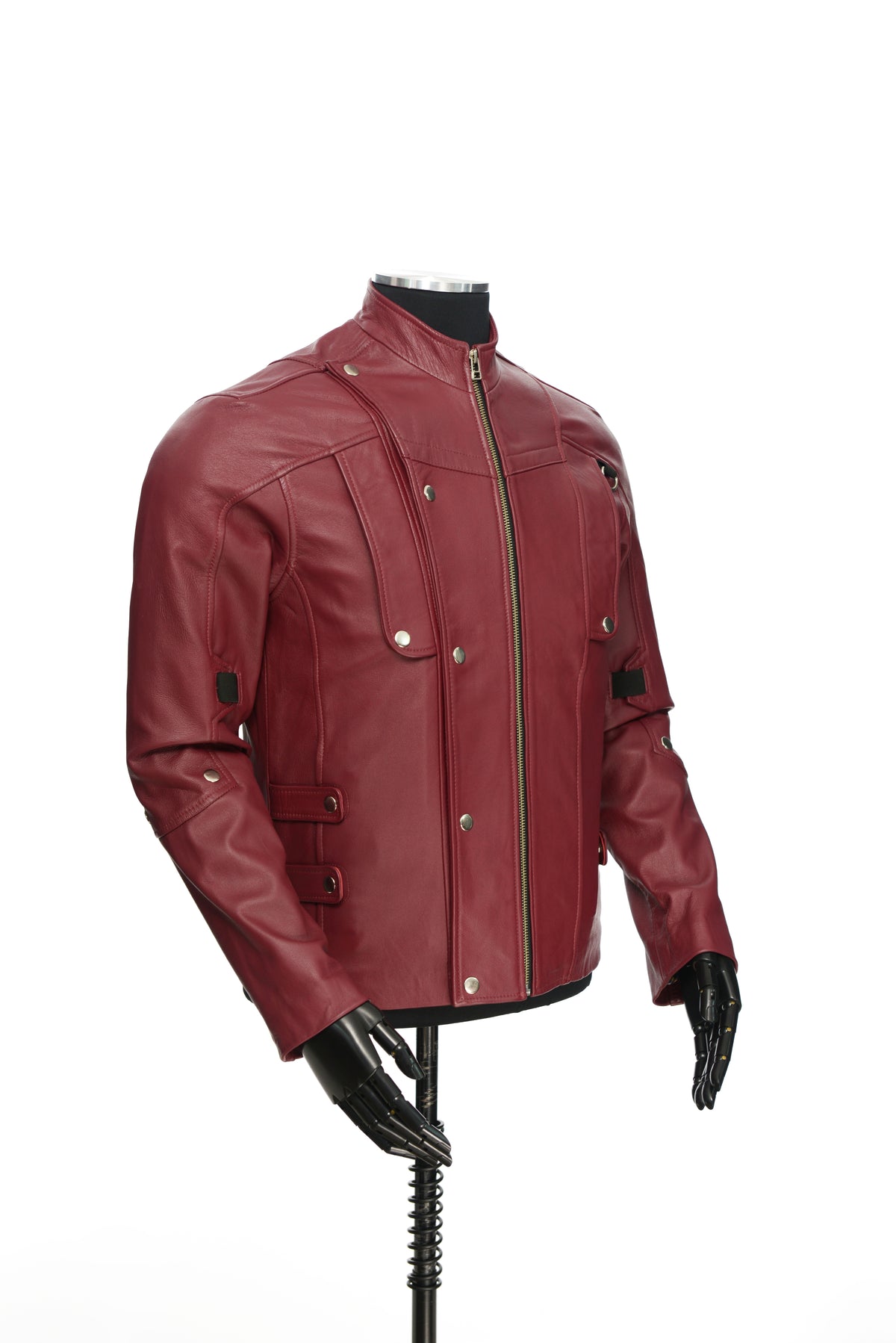 Chaqueta de Cuero Vinotinto LCHL63