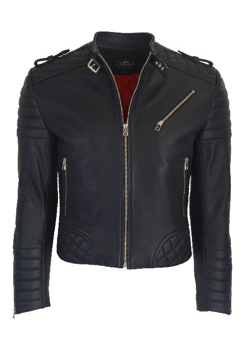 Chaqueta en Cuero Negro Deep