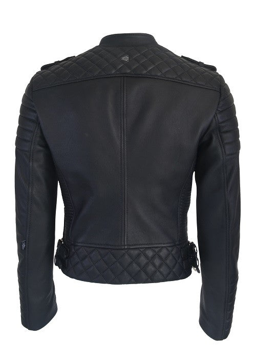 Chaqueta en Cuero Negro Deep