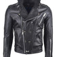 Chaqueta en Cuero Negro Dragon Silver