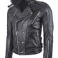 Chaqueta en Cuero Negro Dragon Silver