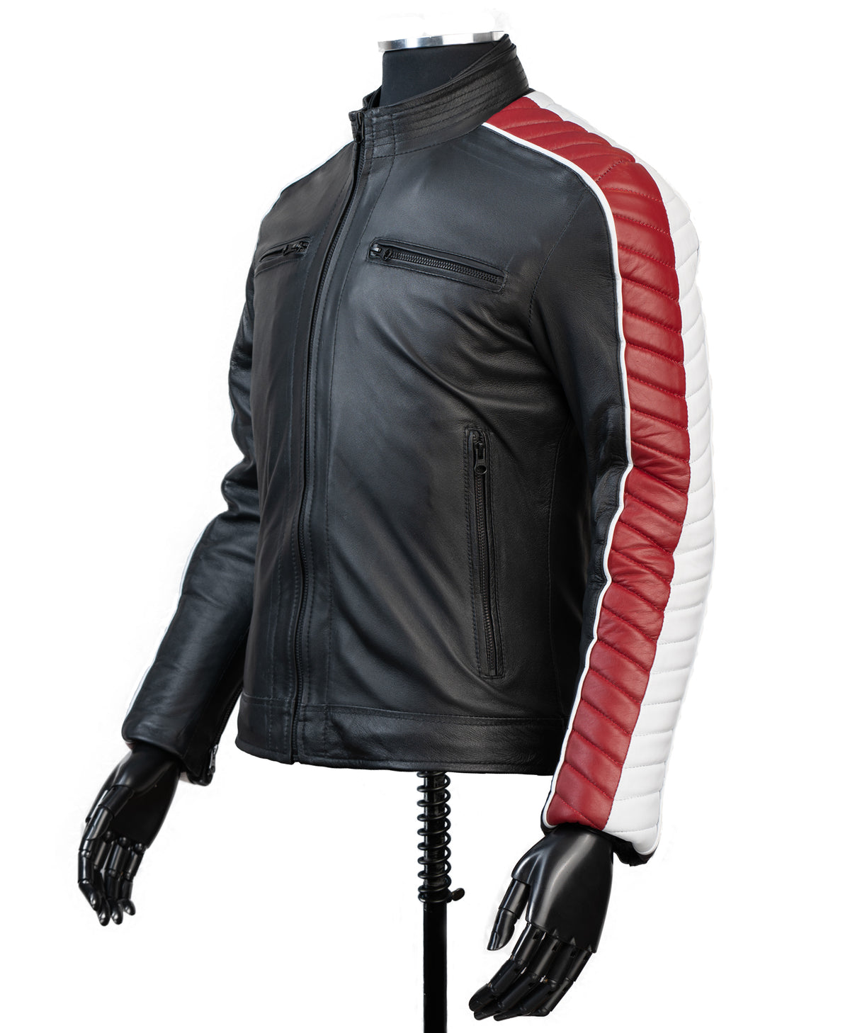 Chaqueta de Cuero Negro LCHL171 Marca La Chaqueteria