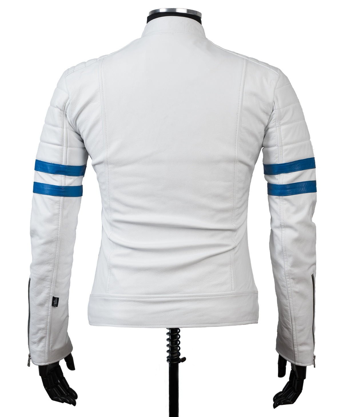 Chaqueta de Cuero Blanco LCHL163