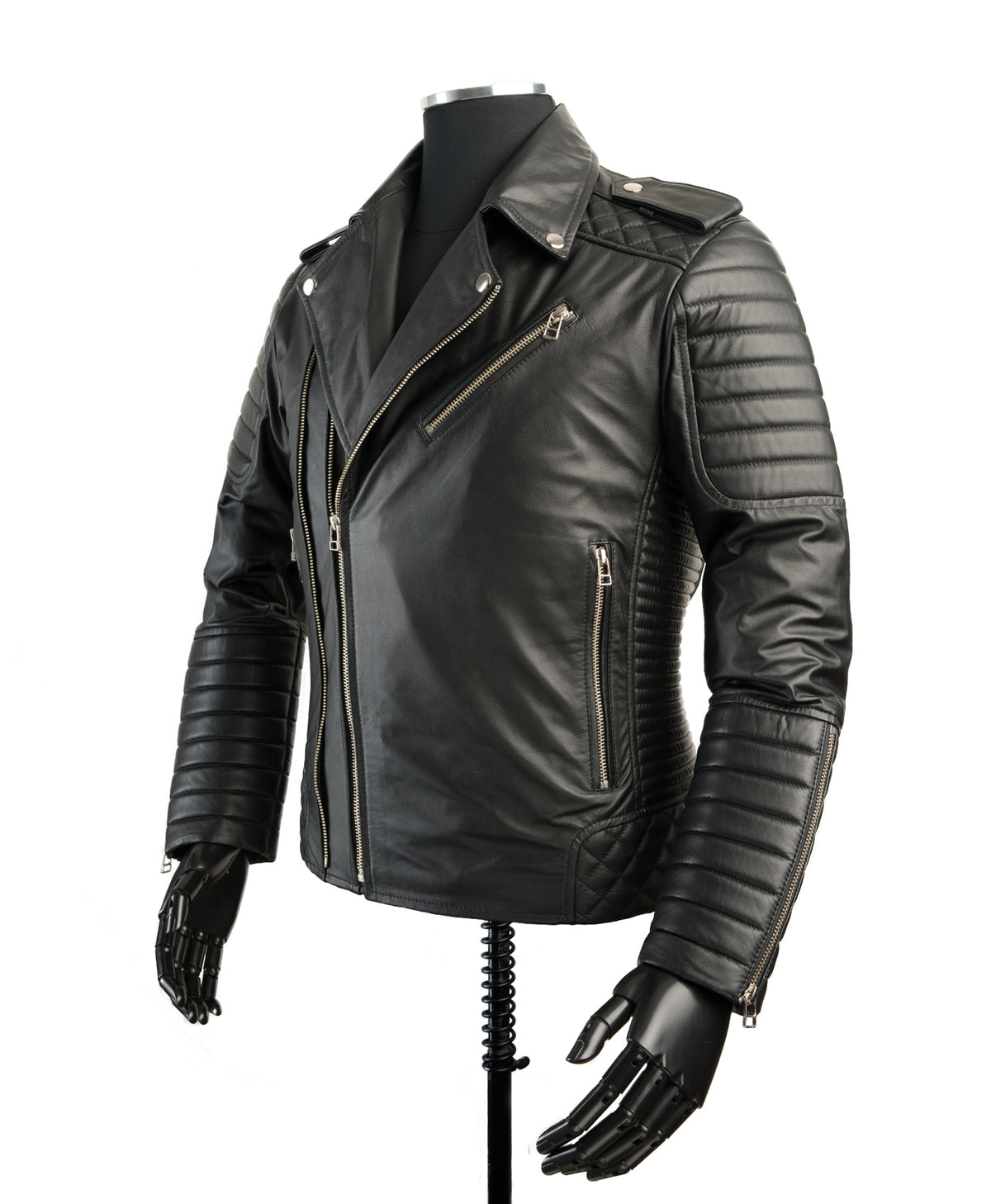 Chaqueta de Cuero Negro Blug 2.0