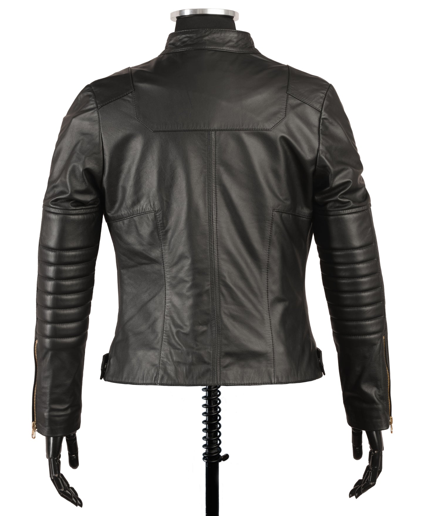 Chaqueta en Cuero Negro W64