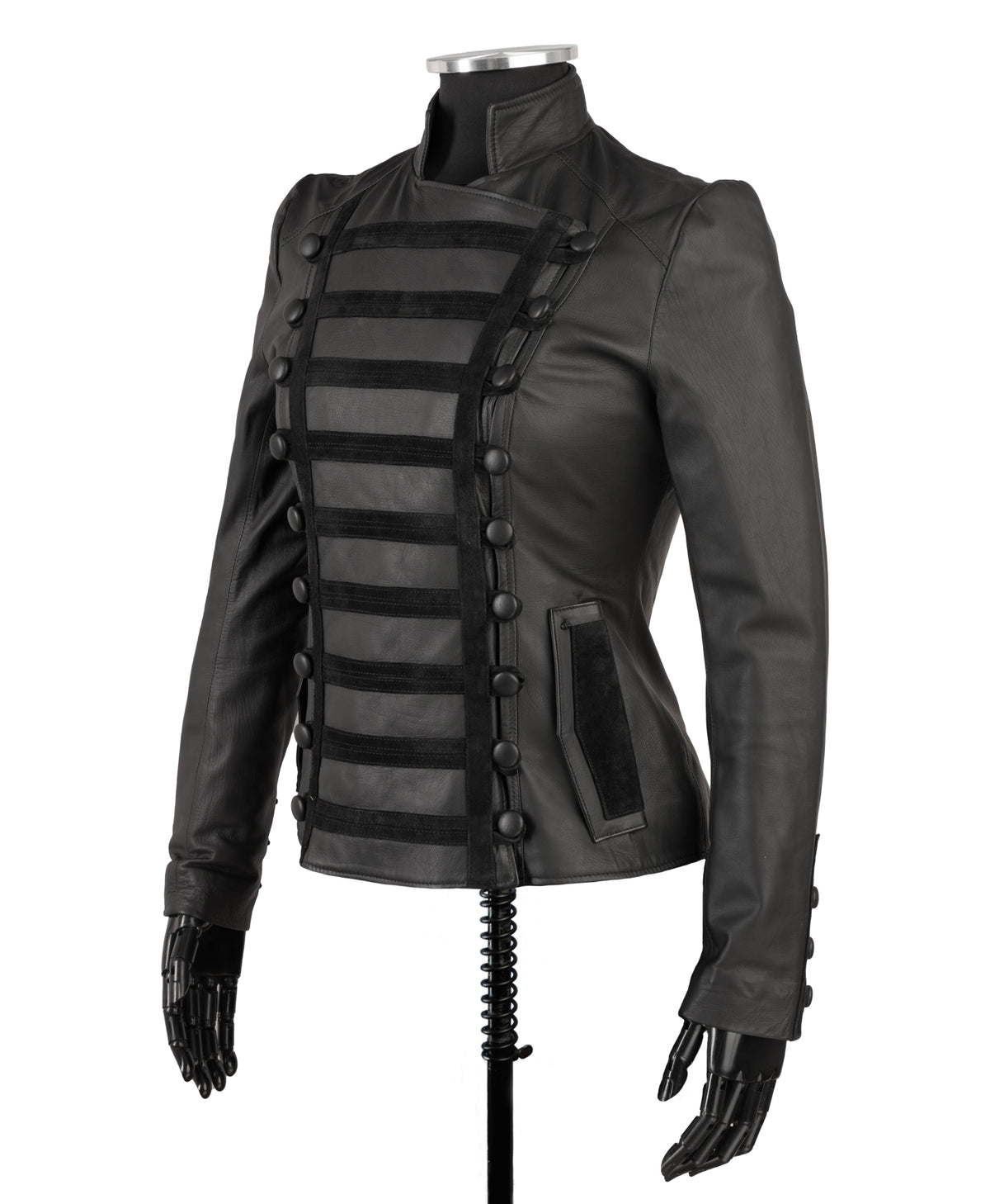 Chaqueta de Cuero Becerro Napoleón W11 Marca La Chaqueteria