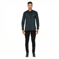 Camisa en Algodón 100% LCC2301 Verde Oscuro Marca la Chaqueteria