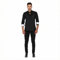 Camisa en Algodón 100% LCC2301 Negro Marca La Chaqueteria